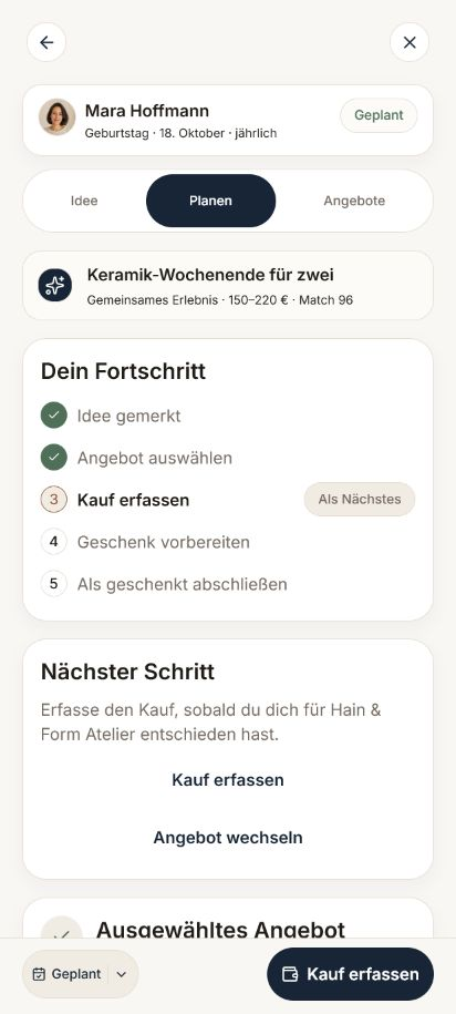 Planung für Maras Keramik-Wochenende